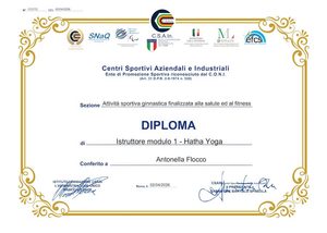 diploma Hata Yoga